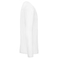 White - Side - B&C Mens #E150 Long Sleeve T-Shirt