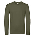 Urban Khaki - Front - B&C Mens #E150 Long Sleeve T-Shirt