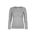 Sport Grey - Front - B&C Womens-Ladies #E150 Long Sleeve T-Shirt