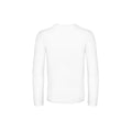 White - Back - B&C Mens #E190 Long Sleeve T-Shirt