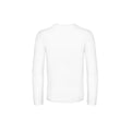 White - Back - B&C Mens #E190 Long Sleeve T-Shirt