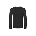 Black - Back - B&C Mens #E190 Long Sleeve T-Shirt