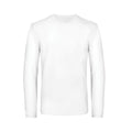 White - Front - B&C Mens #E190 Long Sleeve T-Shirt