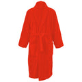 Fire Red - Front - A&R Towels Adults Unisex Bath Robe With Shawl Collar