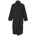 Black - Front - A&R Towels Adults Unisex Bath Robe With Shawl Collar