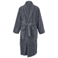 Graphite - Front - A&R Towels Adults Unisex Bath Robe With Shawl Collar