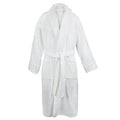 White - Front - A&R Towels Adults Unisex Bath Robe With Shawl Collar