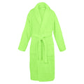 Lime Green - Front - A&R Towels Adults Unisex Bath Robe With Shawl Collar