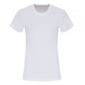 White - Front - TriDri Womens-Ladies Embossed Panel T-Shirt