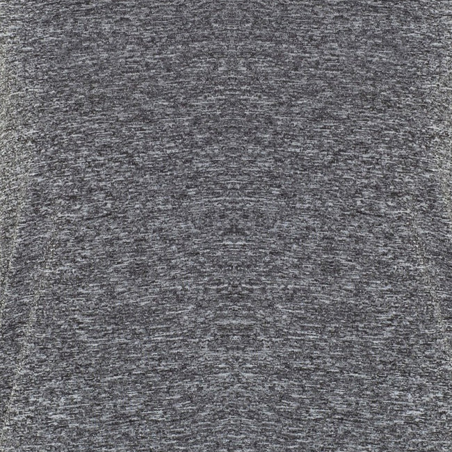 Black Melange-Silver Melange - Side - TriDri Womens-Ladies Yoga Vest