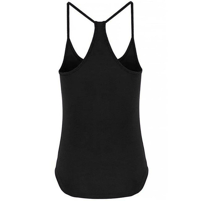 Black - Back - TriDri Womens-Ladies Yoga Vest