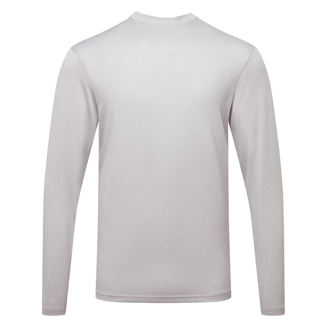 Silver Melange - Back - TriDri Mens Long Sleeve Performance T-Shirt