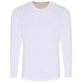 White - Front - TriDri Mens Long Sleeve Performance T-Shirt