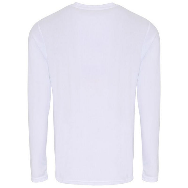 White - Back - TriDri Mens Long Sleeve Performance T-Shirt