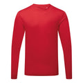 Fire Red - Front - TriDri Mens Long Sleeve Performance T-Shirt