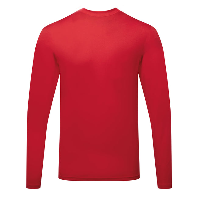 Fire Red - Back - TriDri Mens Long Sleeve Performance T-Shirt