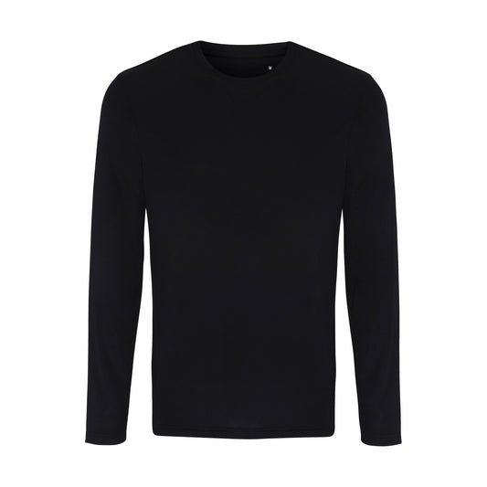Black - Front - TriDri Mens Long Sleeve Performance T-Shirt