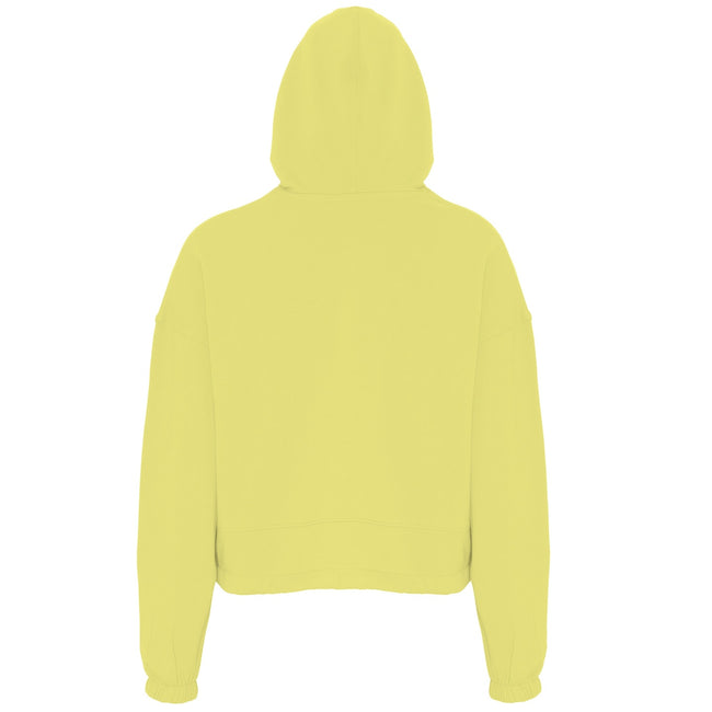 Lemon - Back - TriDri Womens-Ladies Cropped Oversize Hoodie