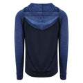 Navy-Navy Melange - Back - AWDis Just Cool Mens Contrast Zoodie