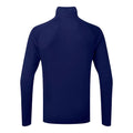 Navy-White - Back - TriDri Womens-Ladies Long Sleeve Performance Quarter Zip Top