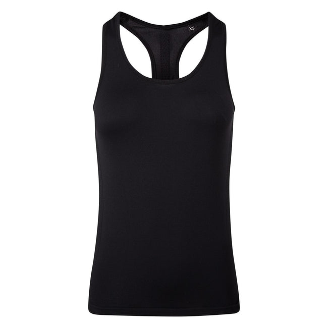 Full Black - Front - TriDri Womens-Ladies Seamless 3D Fit Multi Sport Sculpt Vest