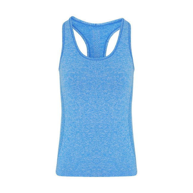 Sapphire Blue - Front - TriDri Womens-Ladies Seamless 3D Fit Multi Sport Sculpt Vest