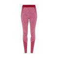 Burgundy - Front - TriDri Womens-Ladies Seamless 3D Fit Multi Sport Sculpt Leggings