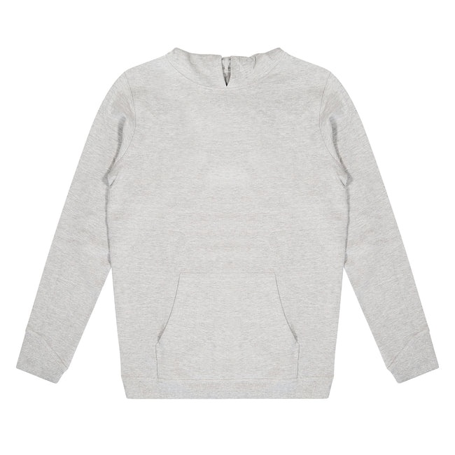 Heather Grey - Front - AWDis Ecologie Adults Unisex Corcovado Organic Hoodie