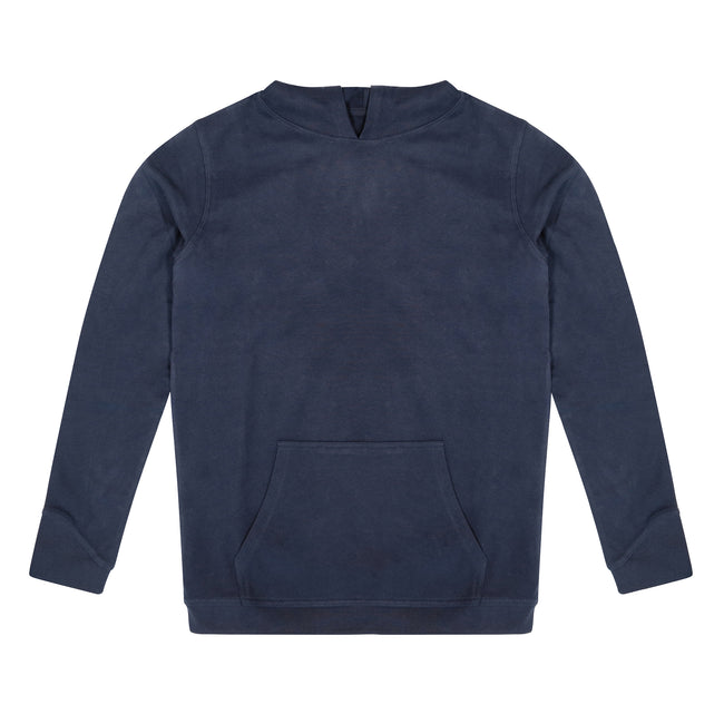 Navy - Front - AWDis Ecologie Adults Unisex Corcovado Organic Hoodie