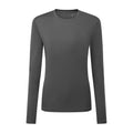 Charcoal - Front - TriDri Womens-Ladies Long Sleeve Performance T-Shirt