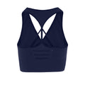 Navy - Back - TriDri Womens-Ladies Seamless 3D Fit Multi Sport Reveal Sports Bra