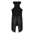 Black - Back - Tombo Womens-Ladies Open Back Vest