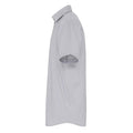 Silver - Side - Premier Mens Stretch Fit Poplin Short Sleeve Shirt