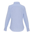 White-Light Blue - Back - Premier Womens-Ladies Cotton Rich Oxford Stripe Blouse