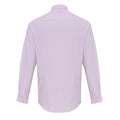 White-Pink - Back - Premier Mens Cotton Rich Oxford Stripe Shirt