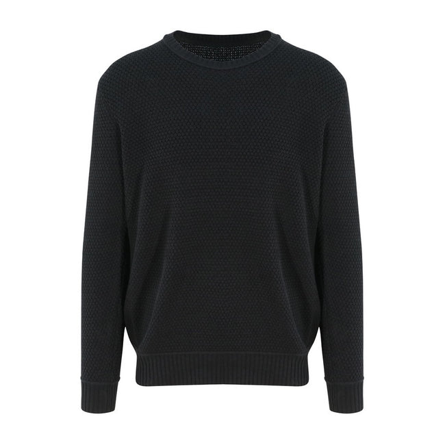 Black - Front - AWDis Ecologie Adults Unisex Taroko Regen Jumper