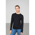 Jet Black - Back - AWDis Ecologie Adults Unisex Erawan Organic Long Sleeve Tee