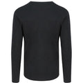Jet Black - Side - AWDis Ecologie Adults Unisex Erawan Organic Long Sleeve Tee