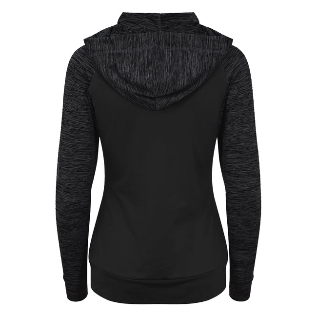 Jet Black - Back - AWDis Just Cool Womens-Ladies Girlie Cool Contrast Zoodie
