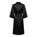 Black - Back - Towel City Womens-Ladies Satin Robe