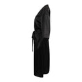 Black - Side - Towel City Womens-Ladies Satin Robe