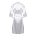 White - Back - Towel City Womens-Ladies Satin Robe
