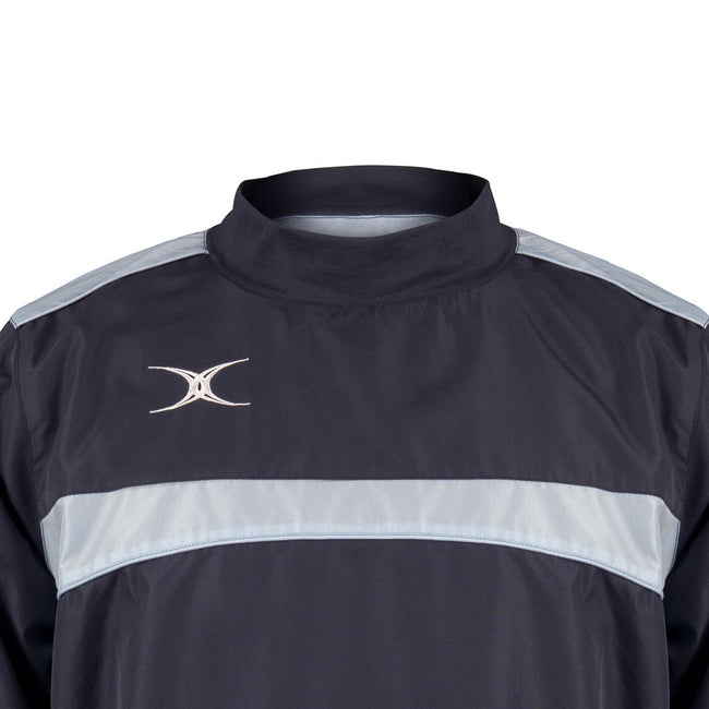 Dark Navy-Sky Blue - Side - Gilbert Childrens-Kids Photon Warm-Up Top