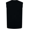 Navy - Back - Henbury Mens Sleeveless 12 Gauge V-Neck Fine Knit Jumper