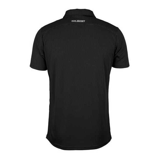 Black - Back - Gilbert Mens Photon Polo Shirt