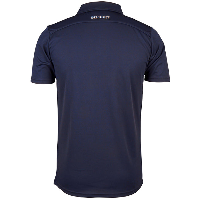 Dark Navy - Back - Gilbert Mens Photon Polo Shirt