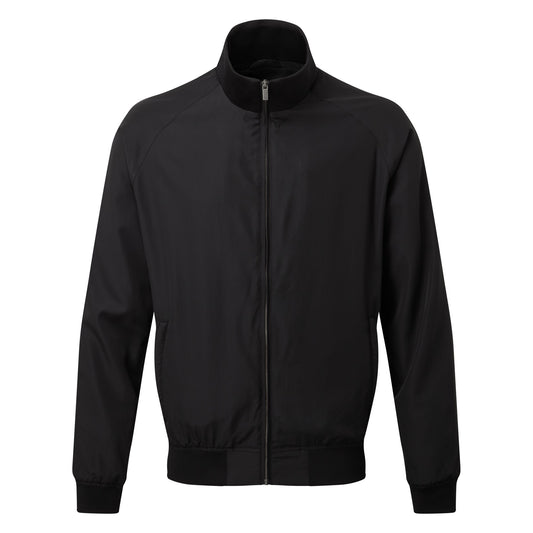 Black - Front - Asquith & Fox Mens Harrington Jacket