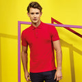 Cherry Red - Back - Asquith & Fox Mens Infinity Stretch Polo Shirt