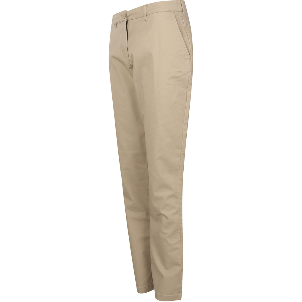 Stone - Lifestyle - Henbury Womens-Ladies Stretch Chinos