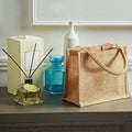 Natural Gold - Back - Westford Mill Shimmer Jute Mini Gift Bag (Pack of 2)